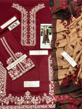 Zara Shahjahan Luxury Embroidered Lawn 3Pc Suit (90/70) – Voil Lawn Dupatta