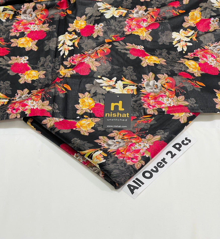 Nishat Digital Lawn 2Pc Suit – Pure Lawn Fabric (90/70)