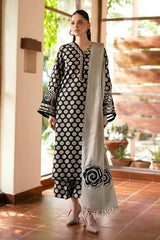 Baroque Lawn 3Pc Suit – Digital Printed with Chiffon Dupatta