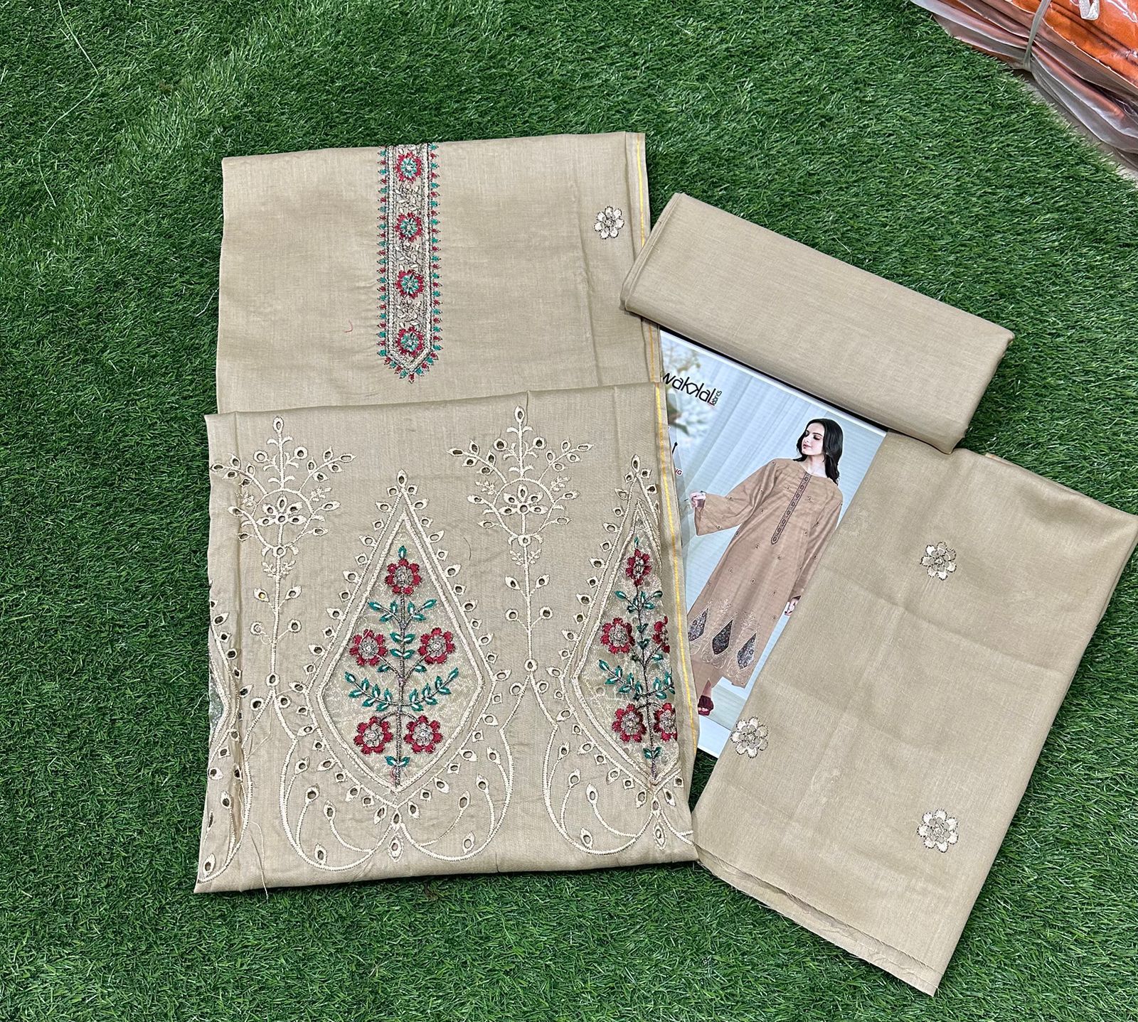 Tawakkal 2Pc Lawn Suit – Embroidered Front & Sleeves