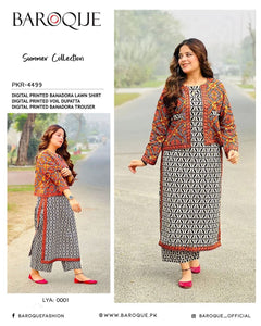 Baroque Bana Dora Lawn 3-Piece Suit – Summer Collection