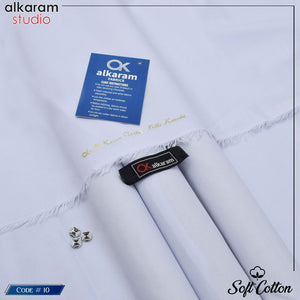 Alkaram Soft Cotton – 100% Color Guarantee | 4.5 Meter