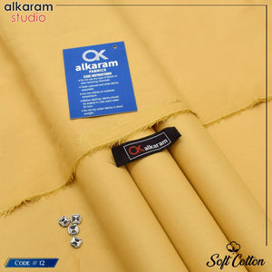 Alkaram Soft Cotton – 100% Color Guarantee | 4.5 Meter