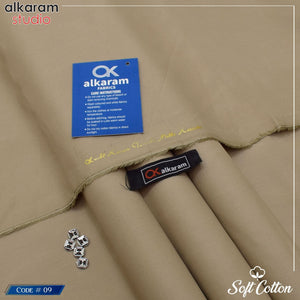 Alkaram Soft Cotton – 100% Color Guarantee | 4.5 Meter