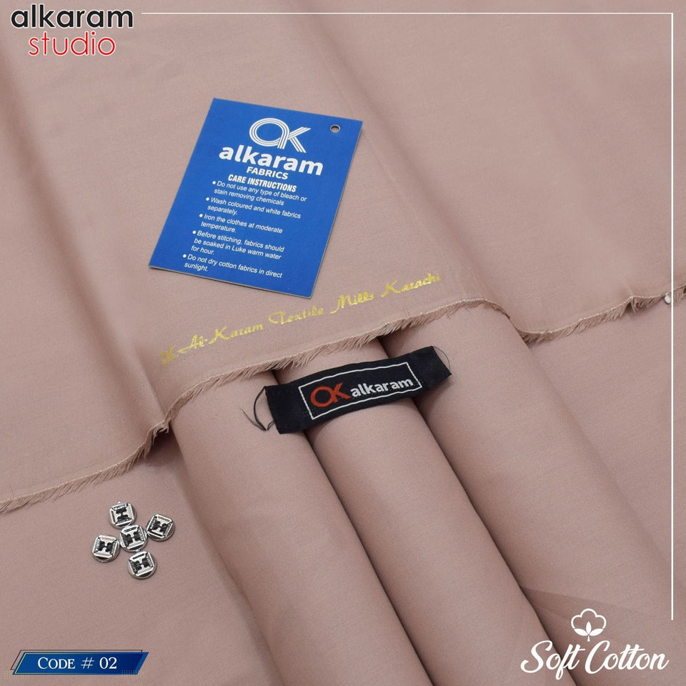 Alkaram Soft Cotton – 100% Color Guarantee | 4.5 Meter