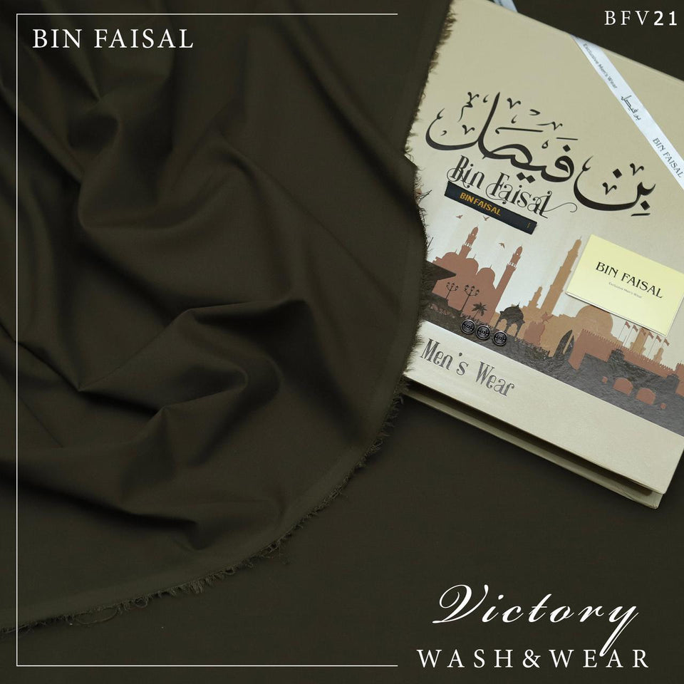 Bin Faisal Victory Wash & Wear – 100% Pure Luxury | 4 Meters