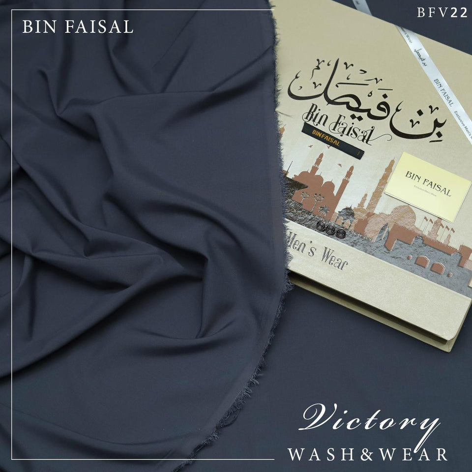 Bin Faisal Victory Wash & Wear – 100% Pure Luxury | 4 Meters