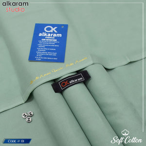 Alkaram Soft Cotton – 100% Color Guarantee | 4.5 Meter