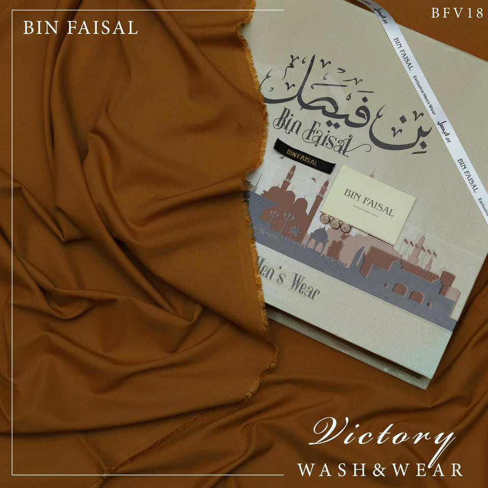 Bin Faisal Victory Wash & Wear – 100% Pure Luxury | 4 Meters