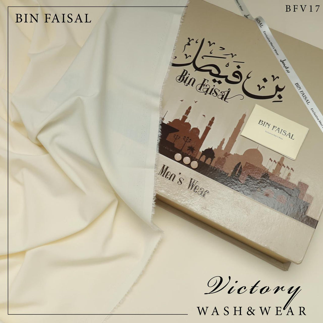 Bin Faisal Victory Wash & Wear – 100% Pure Luxury | 4 Meters