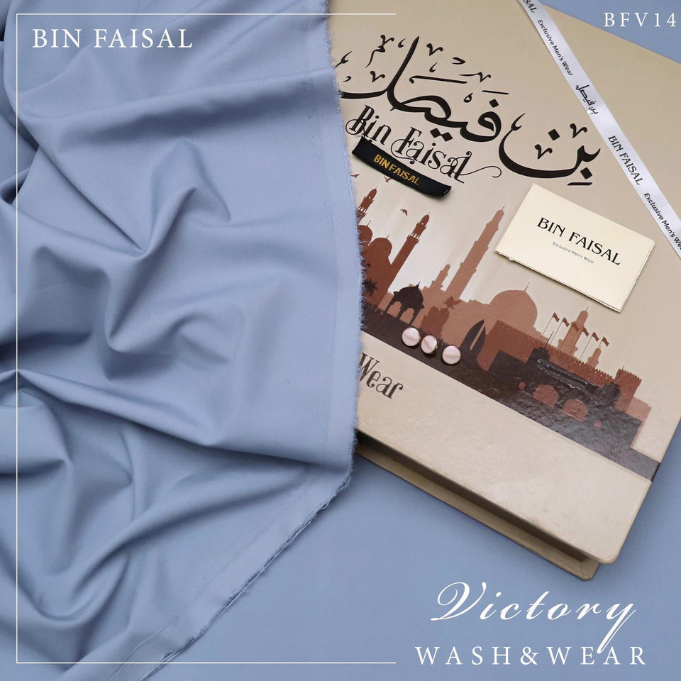 Bin Faisal Victory Wash & Wear – 100% Pure Luxury | 4 Meters