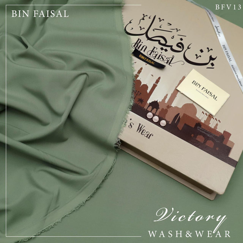 Bin Faisal Victory Wash & Wear – 100% Pure Luxury | 4 Meters