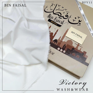 Bin Faisal Victory Wash & Wear – 100% Pure Luxury | 4 Meters
