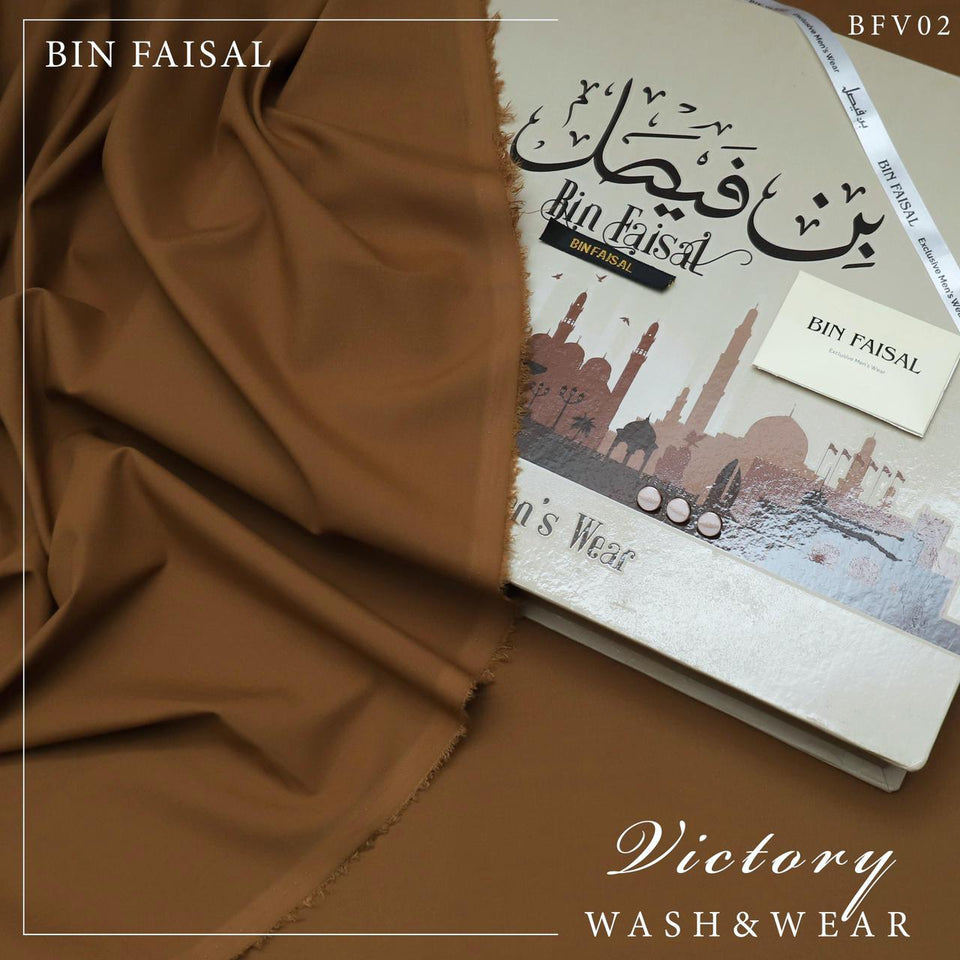 Bin Faisal Victory Wash & Wear – 100% Pure Luxury | 4 Meters