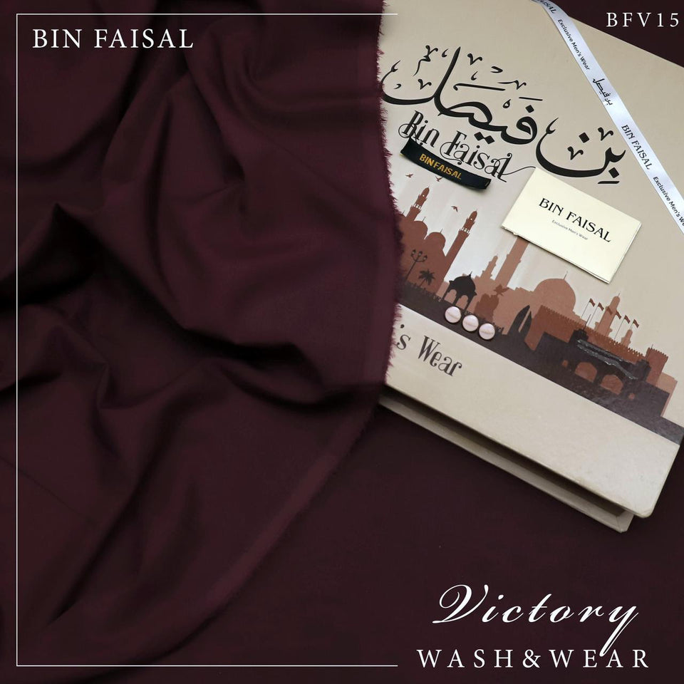 Bin Faisal Victory Wash & Wear – 100% Pure Luxury | 4 Meters