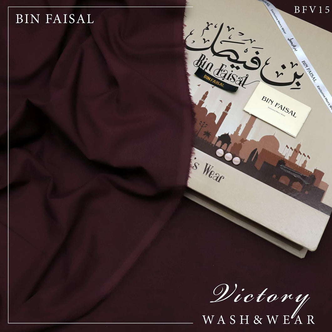 Bin Faisal Victory Wash & Wear – 100% Pure Luxury | 4 Meters