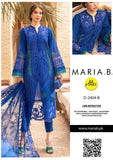 Maria B Luxury Lawn 3PC – Schiffli Embroidered with Organza Dupatta (Unstitched)