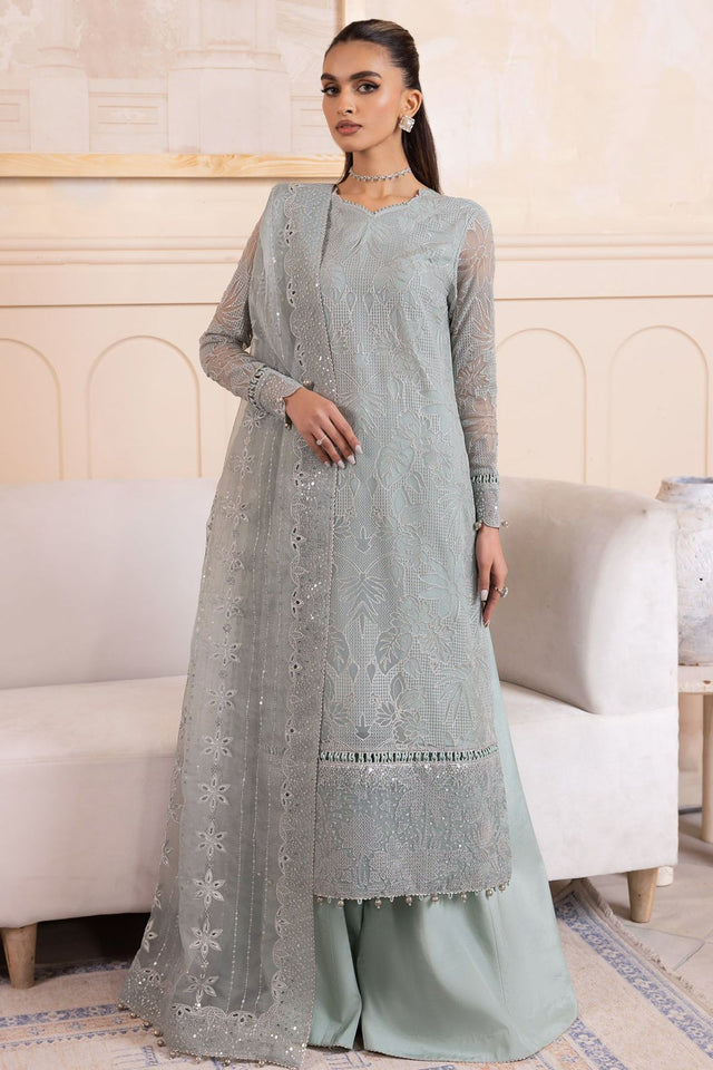 Jazmin Chiffon Saree Set – Organza Saree with Sequence Work (Unstitched)
