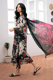 Baroque Embroidered Lawn 3Pc Suit – Digital Printed Lawn Dupatta