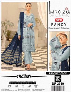 Imrozia 2K25 Summer Collection – Luxury Embroidered Lawn 3Pc Suit with Chiffon Dupatta
