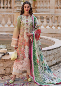 Mushq Tie & Dye Lawn 3PC – Heavy Embroidered with Chikankari & Chiffon Dupatta (Unstitched)
