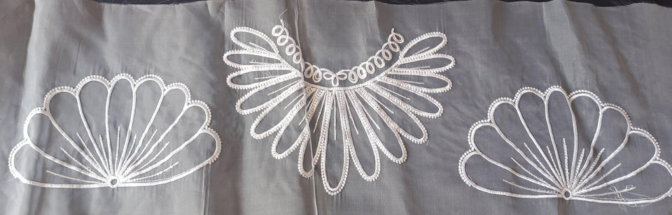 Tissue & Organza Lace Patch Set Light Sequence Design (3 Pcs)