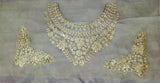 Organza Lace Patch Set Shimmer Sequence Design (3 Pcs)