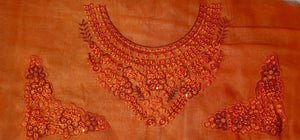 Organza Lace Patch Set Shimmer Sequence Design (3 Pcs)