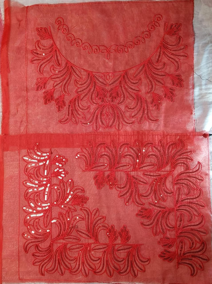 Organza Sequence Lace Patch Set Soft Sparkle (3 Pcs)