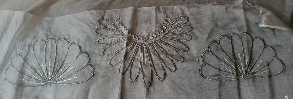 Tissue & Organza Lace Patch Set Light Sequence Design (3 Pcs)