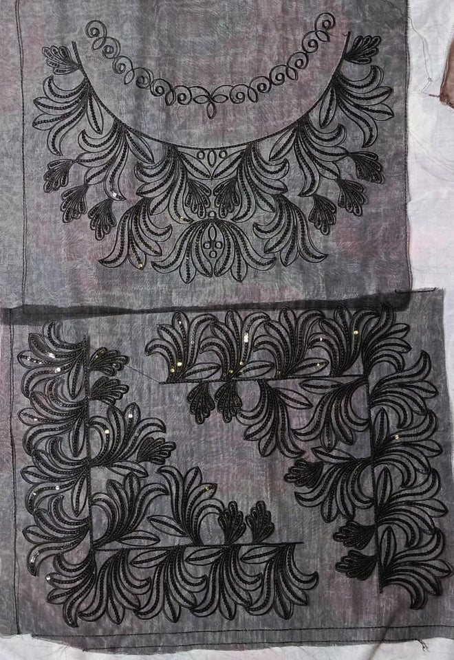 Organza Sequence Lace Patch Set Soft Sparkle (3 Pcs)