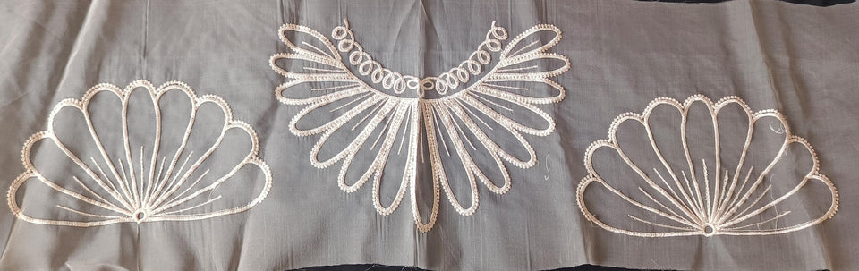 Tissue & Organza Lace Patch Set Light Sequence Design (3 Pcs)