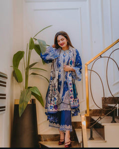 Bin Ilyas Luxury Lawn Elegant ChickenKari Suit for Women