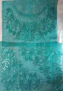 Organza Sequence Lace Patch Set Soft Sparkle (3 Pcs)