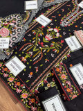Qalamkar Premium Embroidered Cotton Suit 3-Piece Unstitched