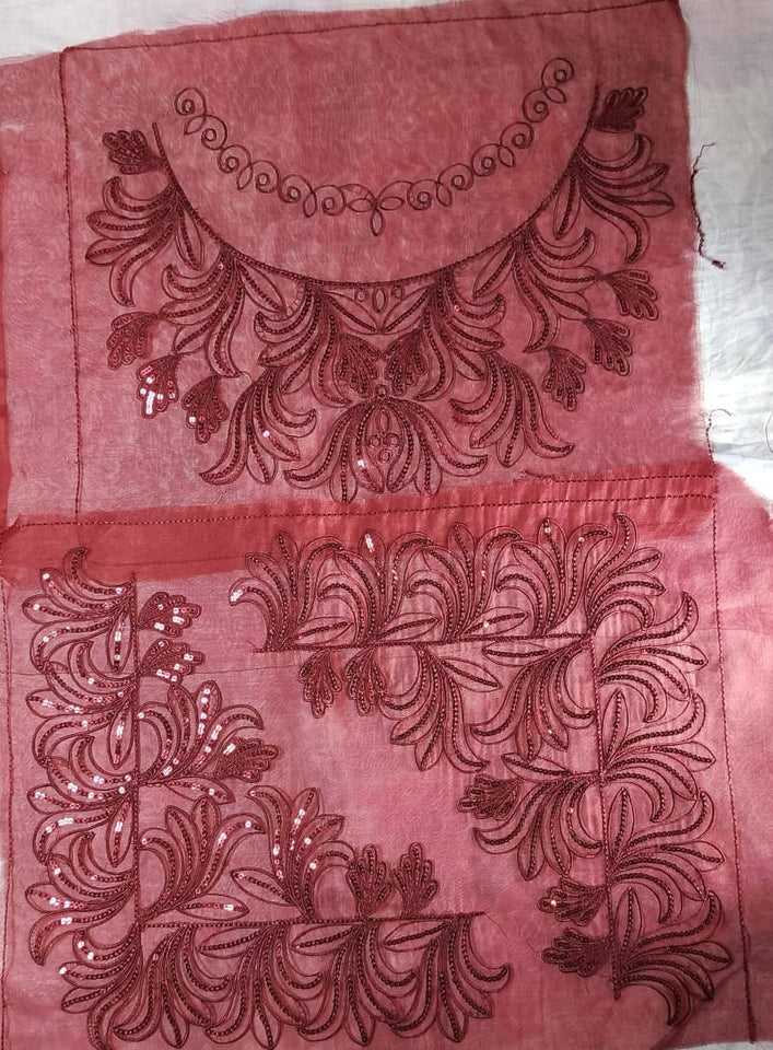 Organza Sequence Lace Patch Set Soft Sparkle (3 Pcs)