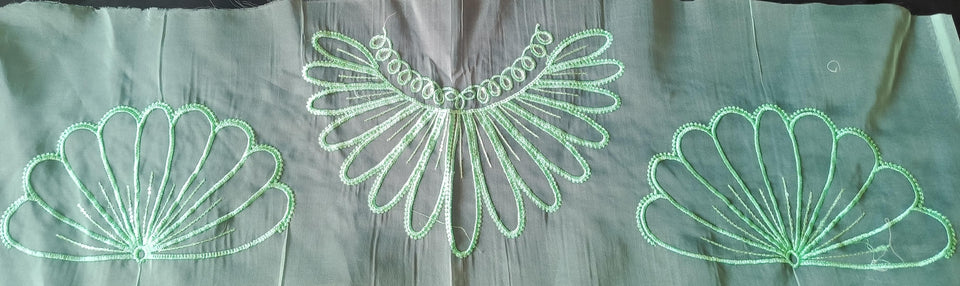 Tissue & Organza Lace Patch Set Light Sequence Design (3 Pcs)