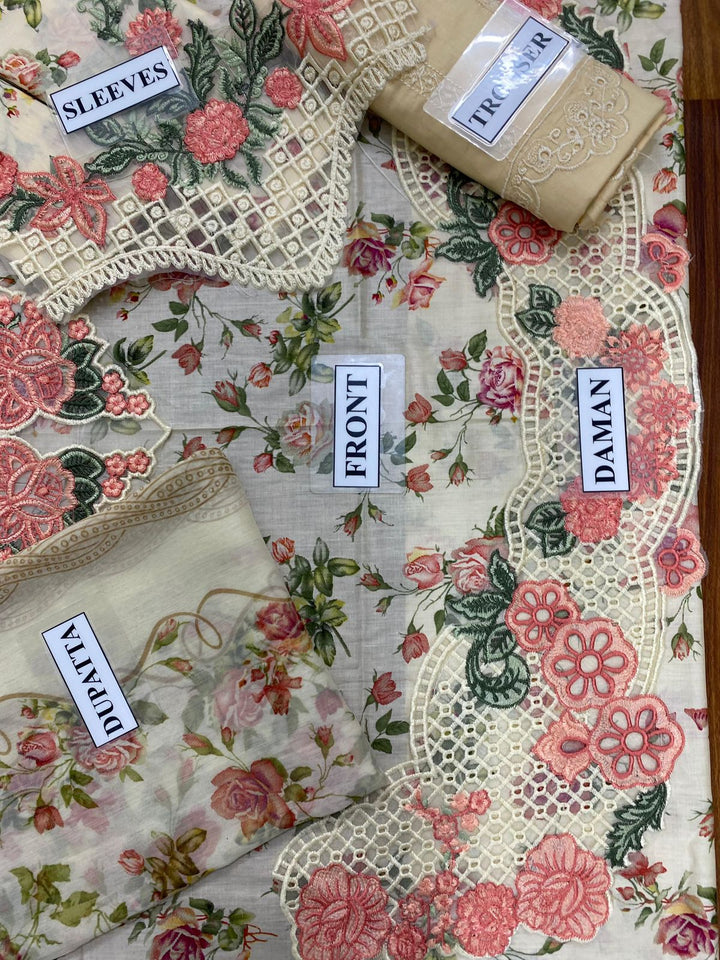 Crimson 3-Piece Embroidered Lawn Suit