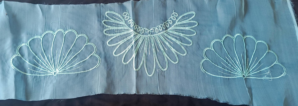 Tissue & Organza Lace Patch Set Light Sequence Design (3 Pcs)