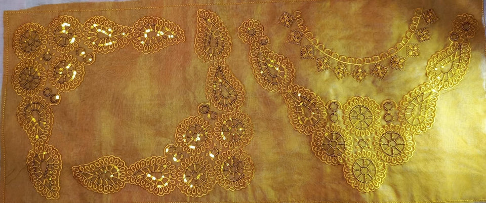 Organza Lace Patch Set Sequence Elegance (3 Pcs)