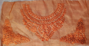 Organza Lace Patch Set Shimmer Sequence Design (3 Pcs)