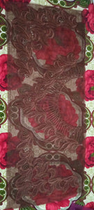 Organza Lace Patch Set Cutwork & Boring Design (3 Pcs)