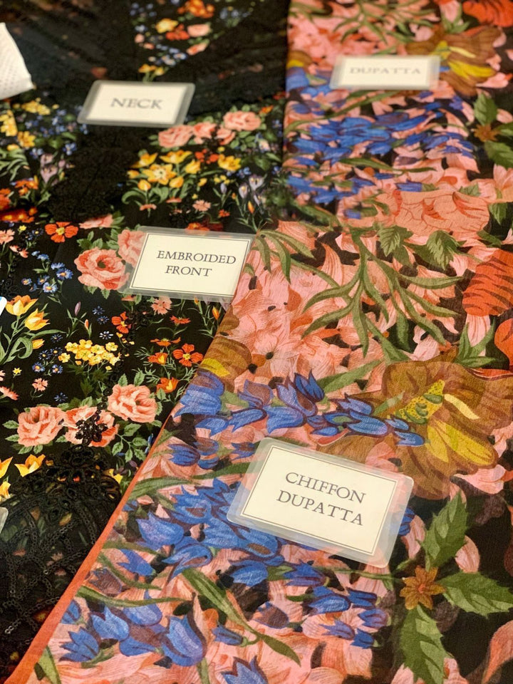 Maria B Luxe Bloom M Print Lawn Edition 2025
