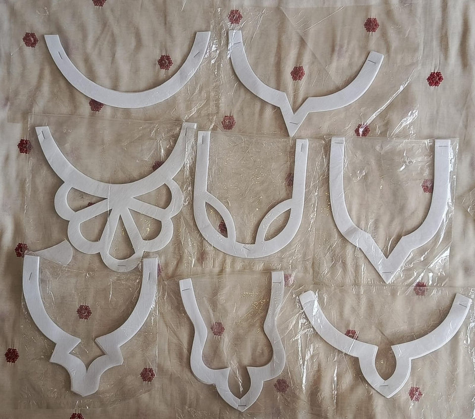 Ready-to-Use Sticky Bukram Patterns Gala & Bunch Designs