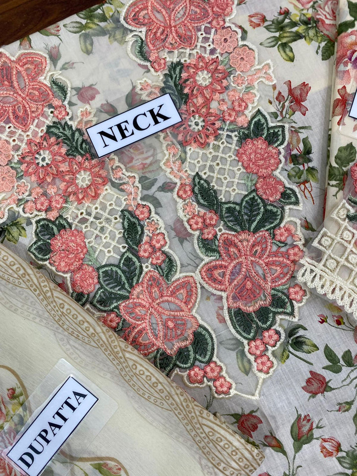 Crimson 3-Piece Embroidered Lawn Suit