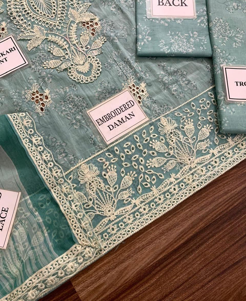 Afrozeh – Leonora Lawn Suit | Embroidered 3PC with Chiffon Dupatta