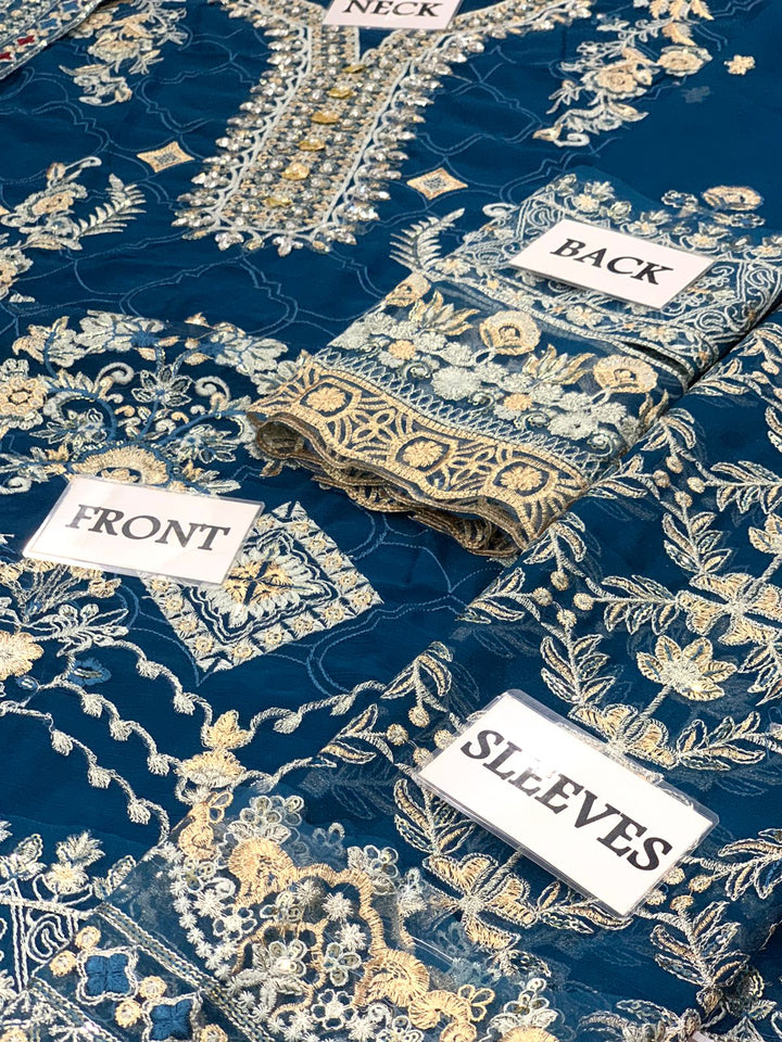 BAROQUE – Luxury Chiffon Collection 2024 | Hand Embellished 3PC