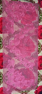 Organza Lace Patch Set Cutwork & Boring Design (3 Pcs)