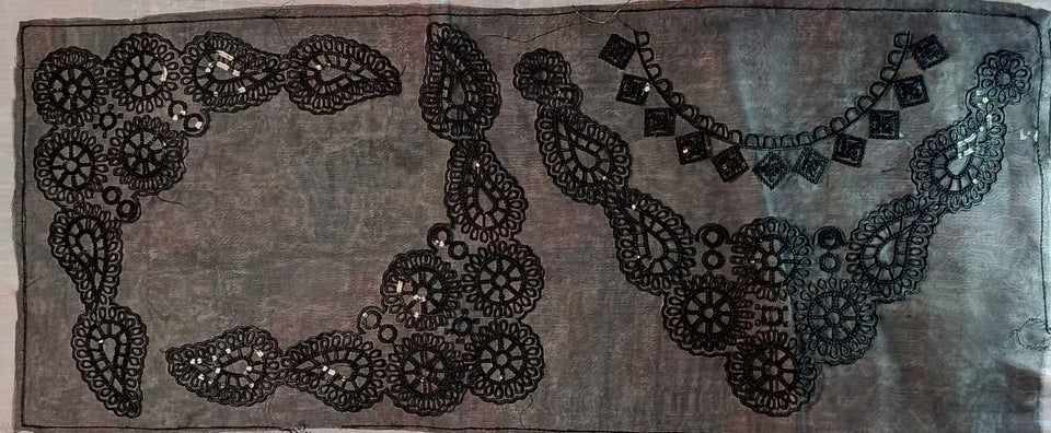 Organza Lace Patch Set Sequence Elegance (3 Pcs)