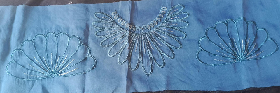 Tissue & Organza Lace Patch Set Light Sequence Design (3 Pcs)